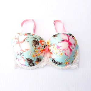 NWOT Victoria's Secret Dream Angels Hibiscus  /  Floral Print Bra